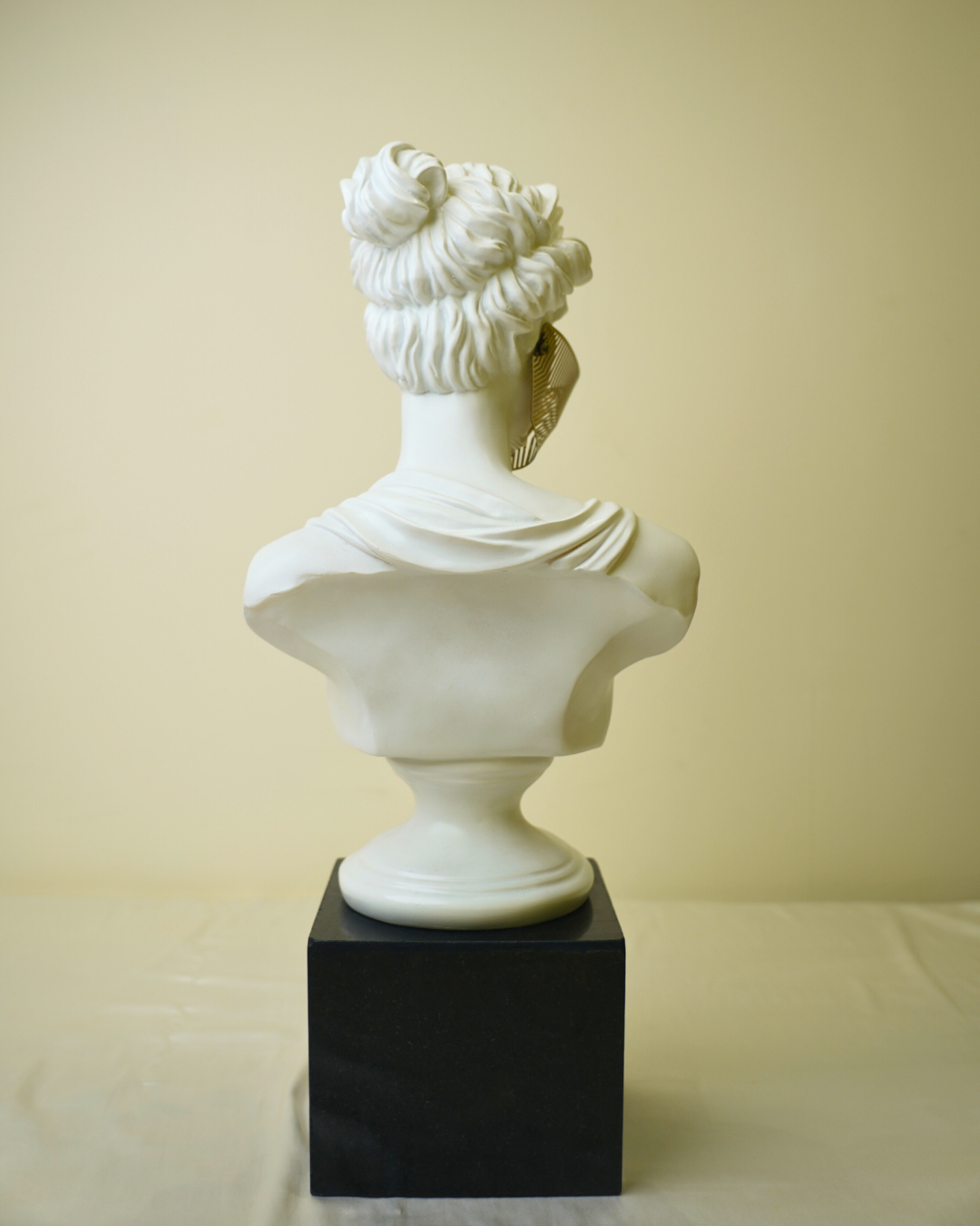 Modern Classical Fusion - Venus Bust Statue with Geometric Mask Decor