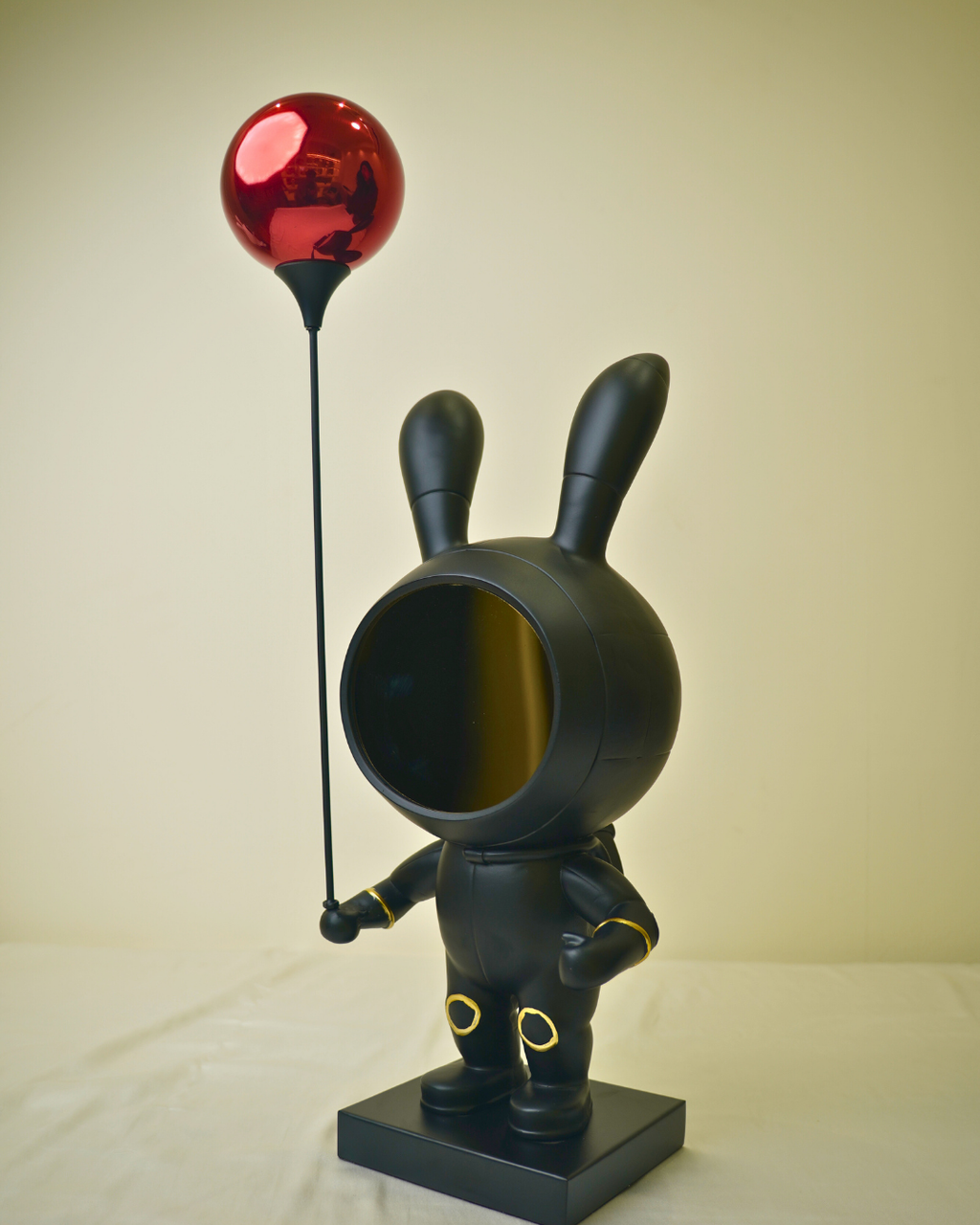 Cosmic Traveler - Standing Astronaut Figurine with Red Balloon