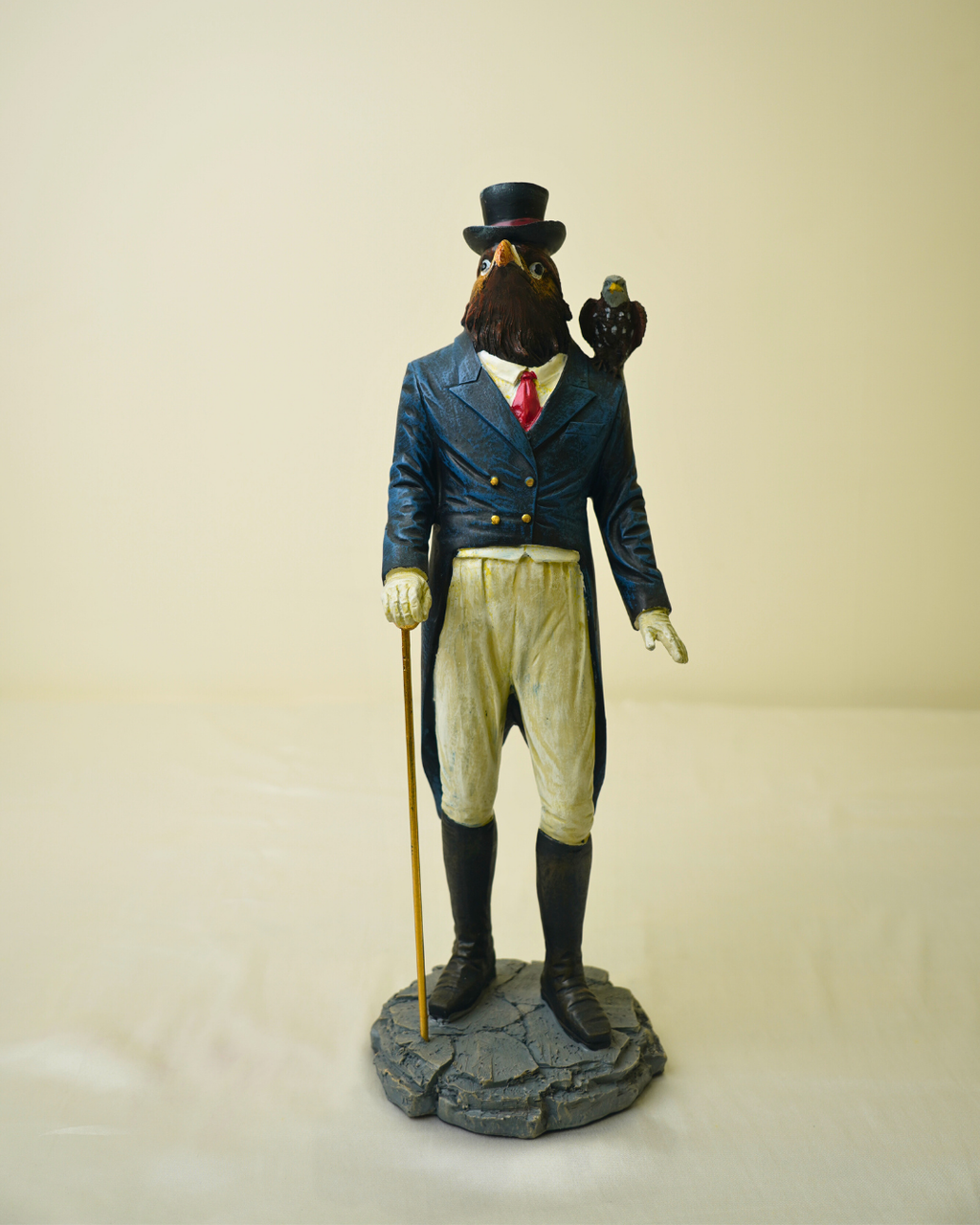 Noble Avian Statesman - Dapper Eagle Gentleman Figurine