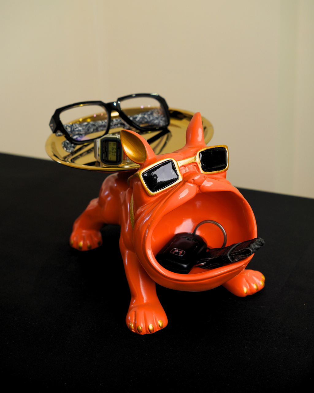 Bulldog Storage Butler Sculpture