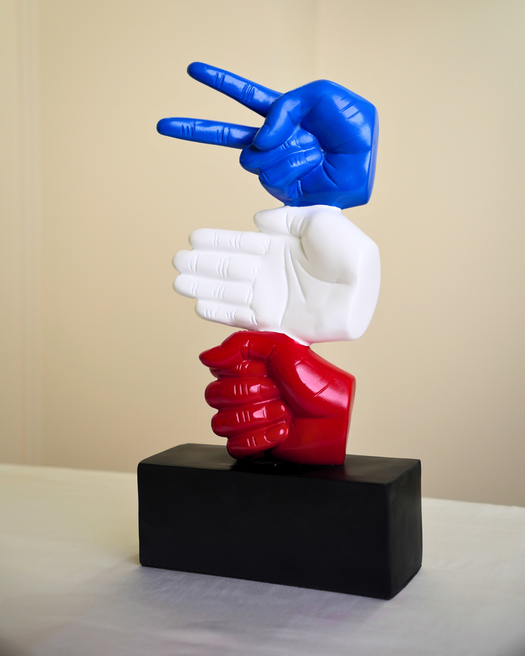 Rock Paper Scissor Sculpture