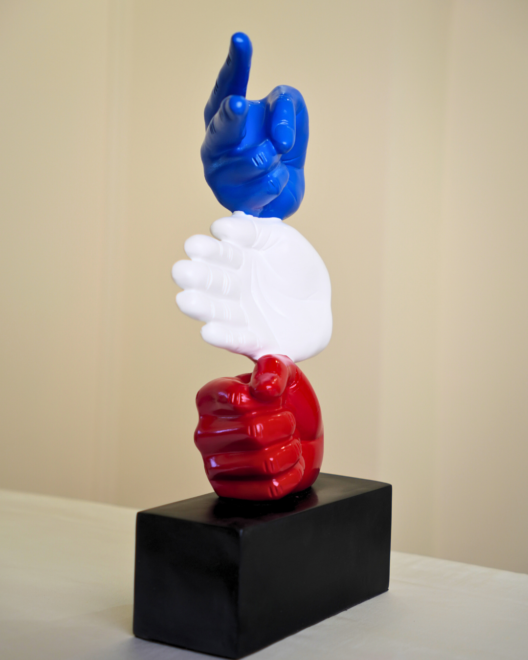 Rock Paper Scissor Sculpture