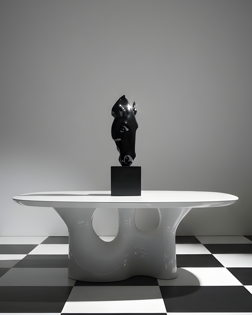 Luxury Horse Face Handmade Sculpture