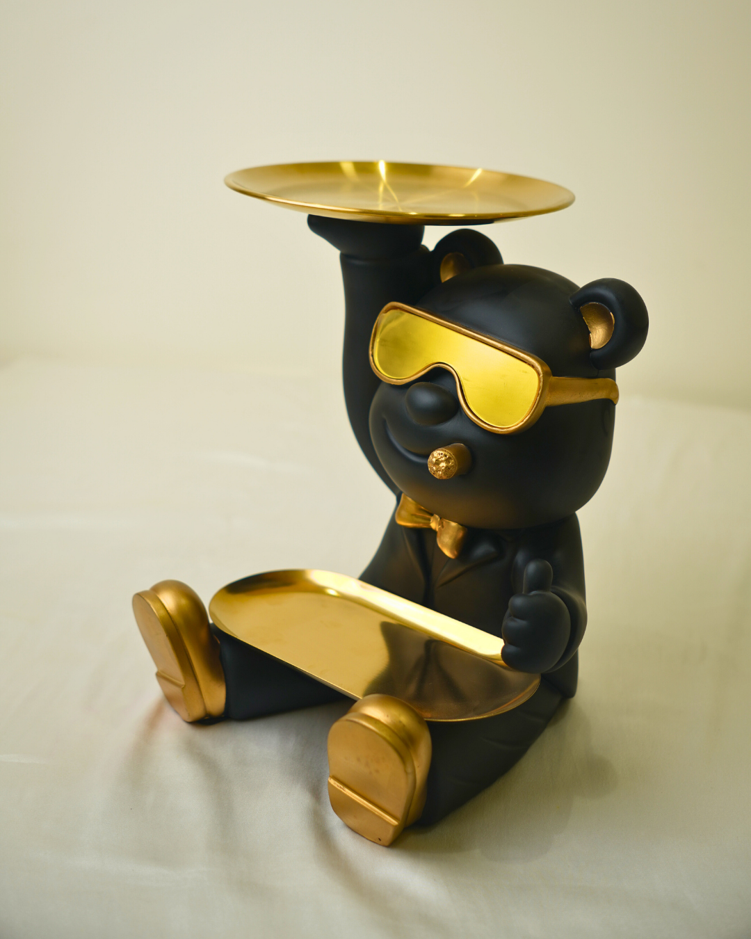 Modern Street Bear - Lucky Cool Bear Dual Tray Figurine