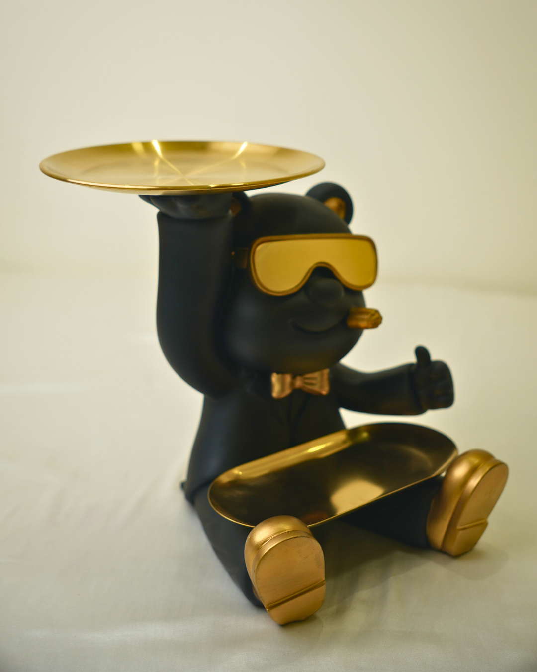 Modern Street Bear - Lucky Cool Bear Dual Tray Figurine