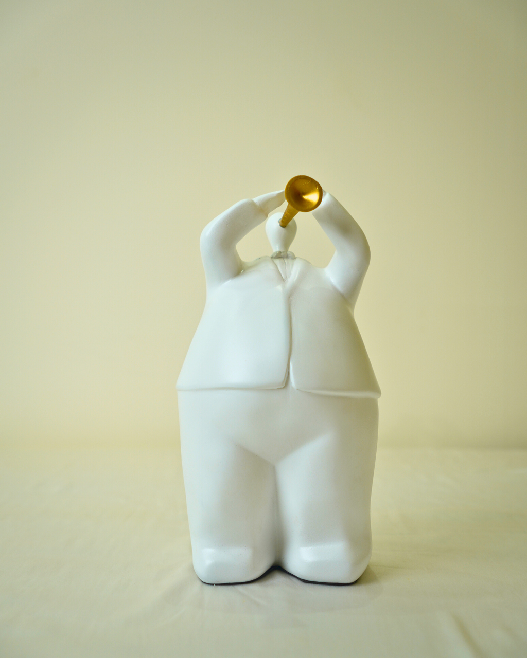 Trumpet Player Figurine - Modern Abstract Sculpture