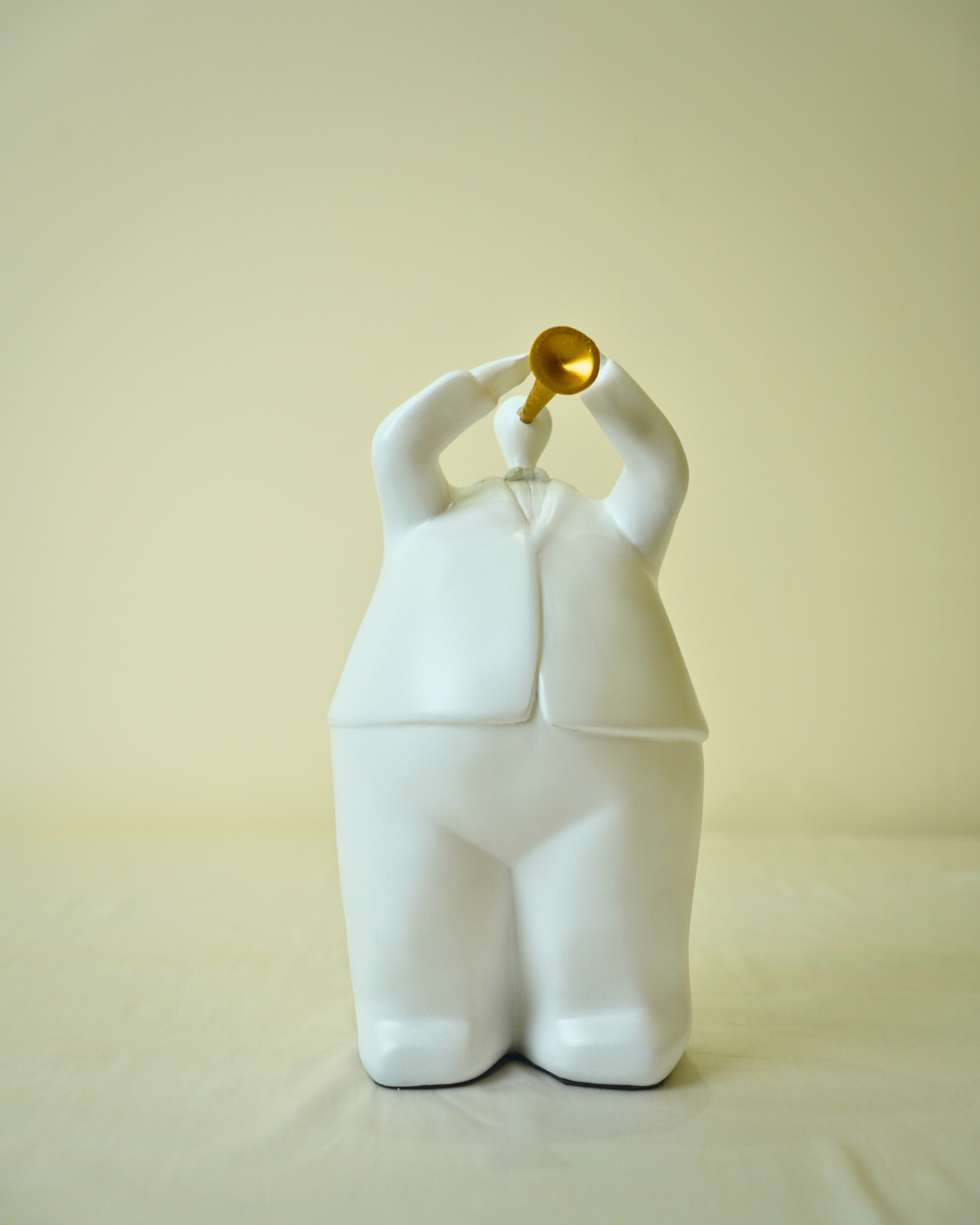 Trumpet Player Figurine - Modern Abstract Sculpture