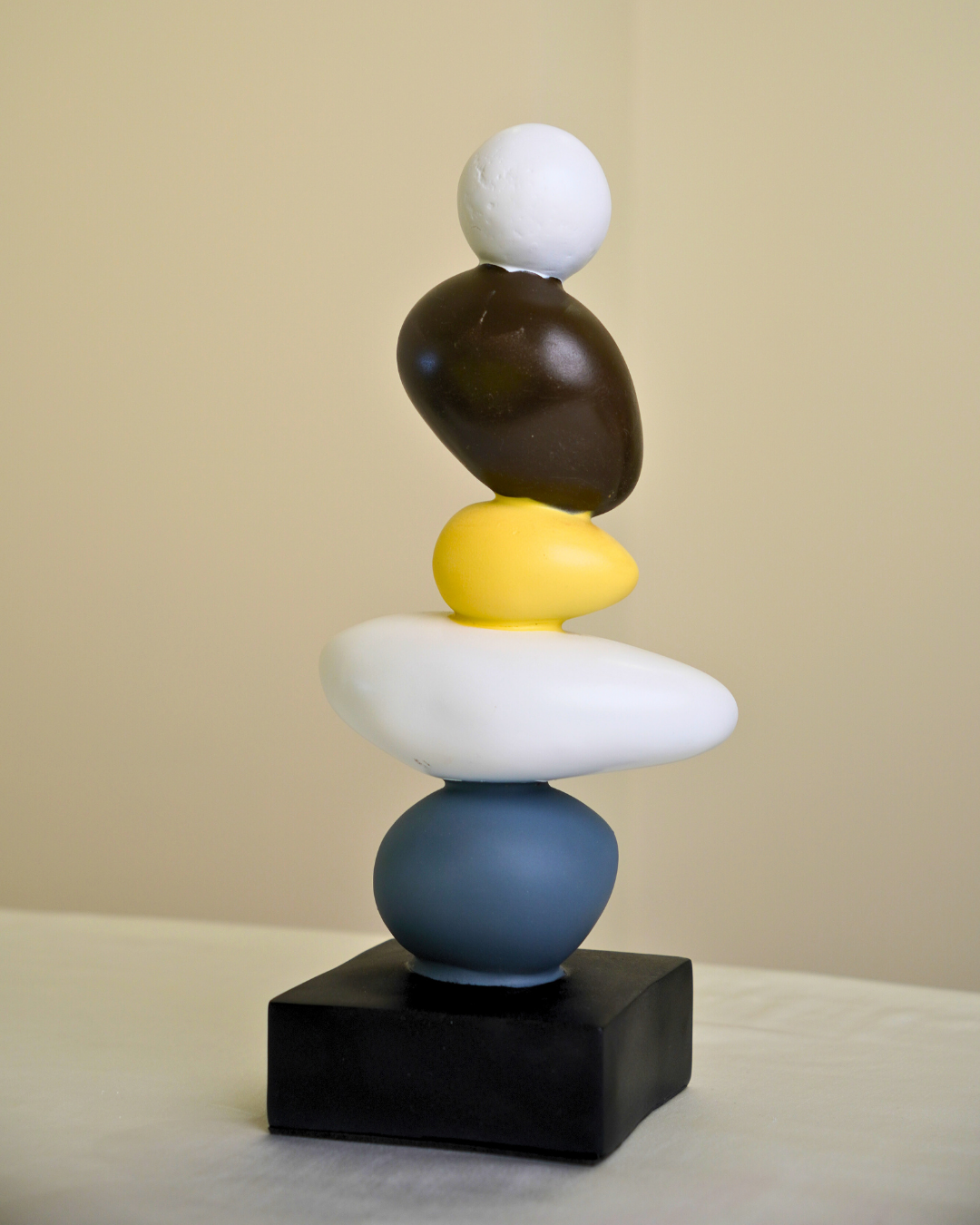 Modern Stacked Stone Sculpture