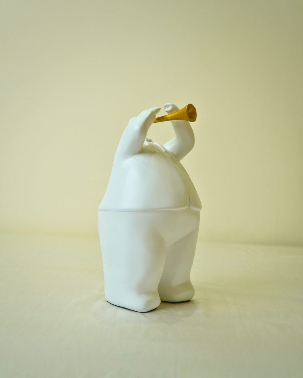 Trumpet Player Figurine - Modern Abstract Sculpture