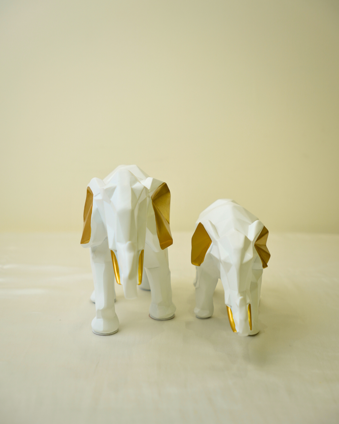 Nordic Geometric Elephant Set of 2