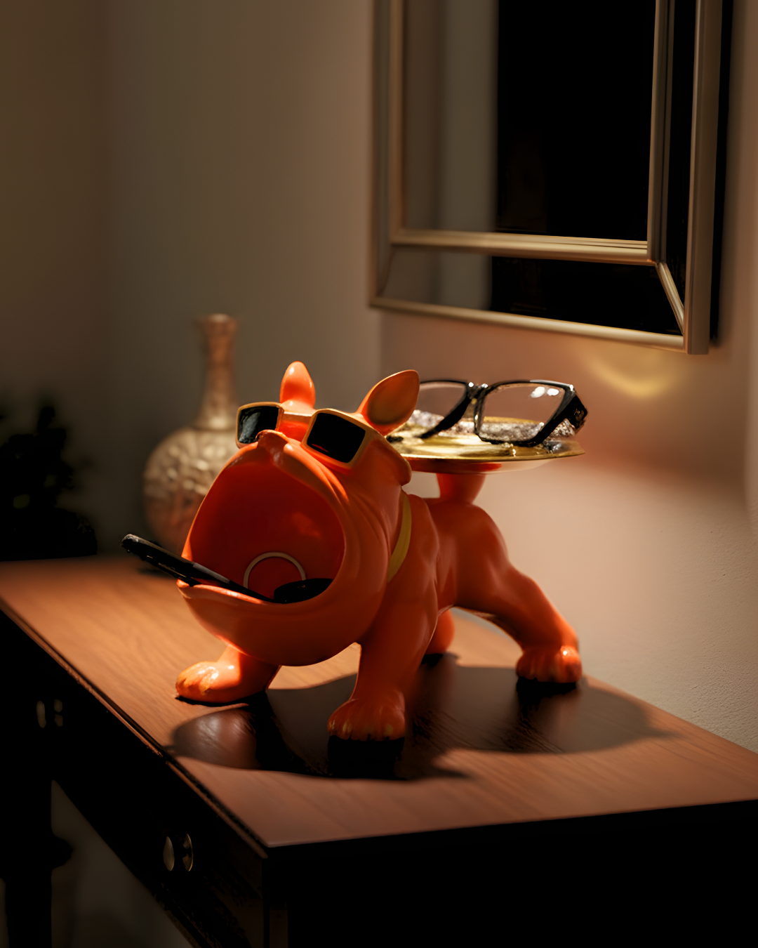 Bulldog Storage Butler Sculpture