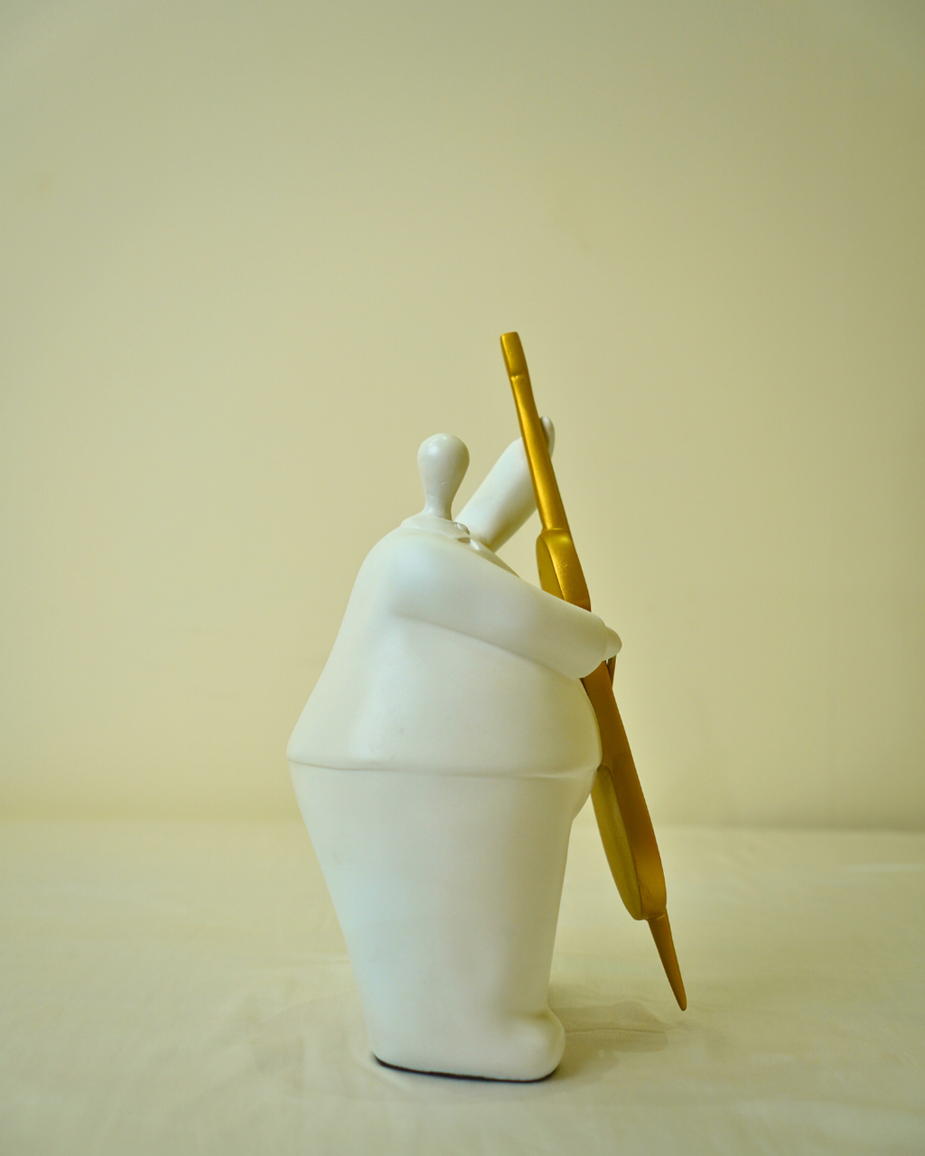 Trumpet Player Figurine - Modern Abstract Sculpture