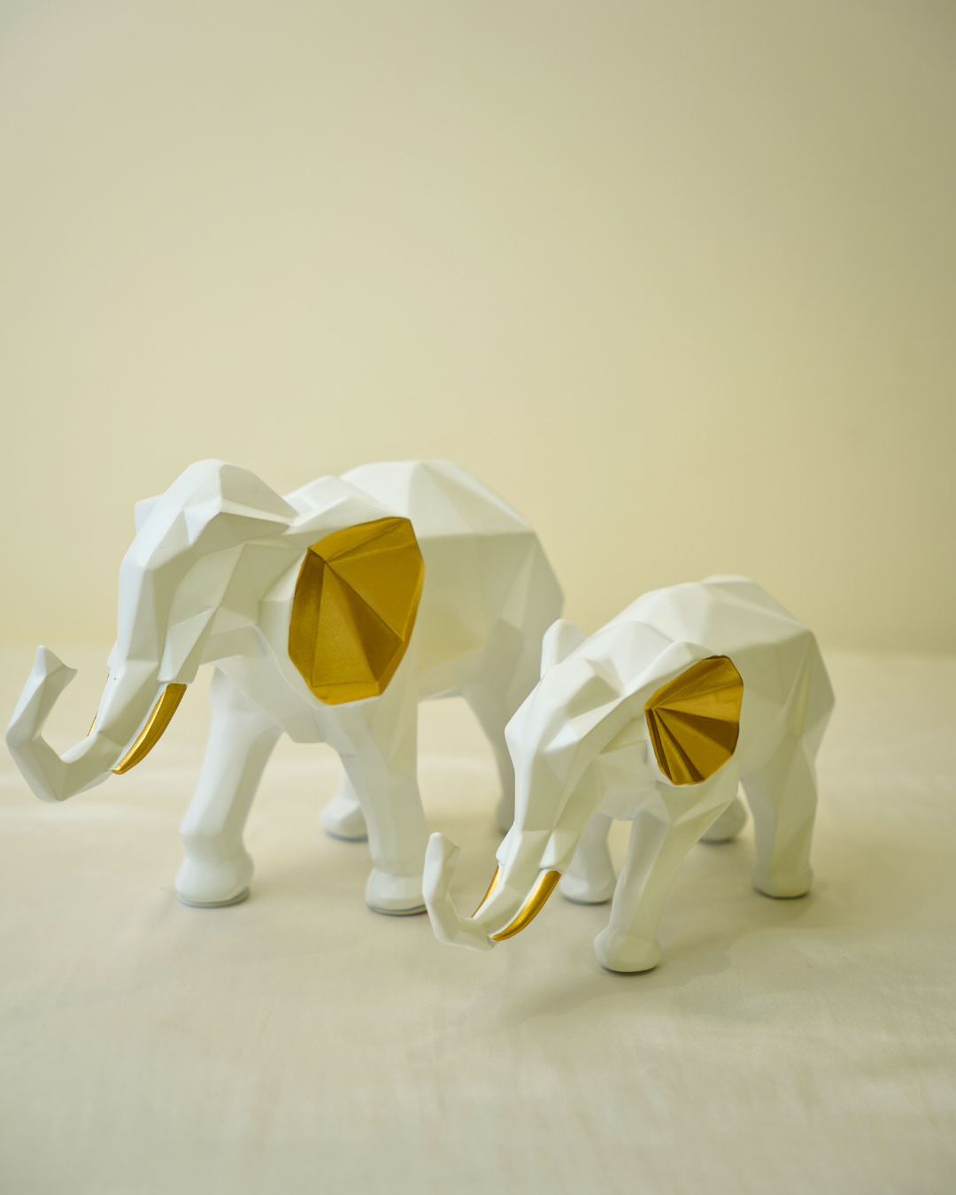 Nordic Geometric Elephant Set of 2