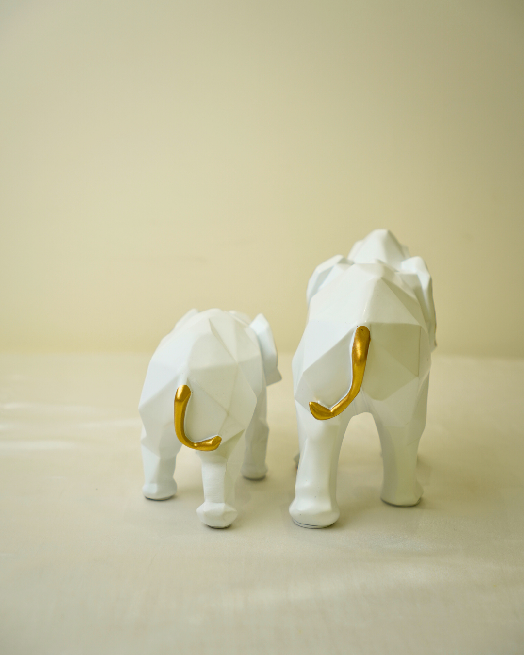Nordic Geometric Elephant Set of 2