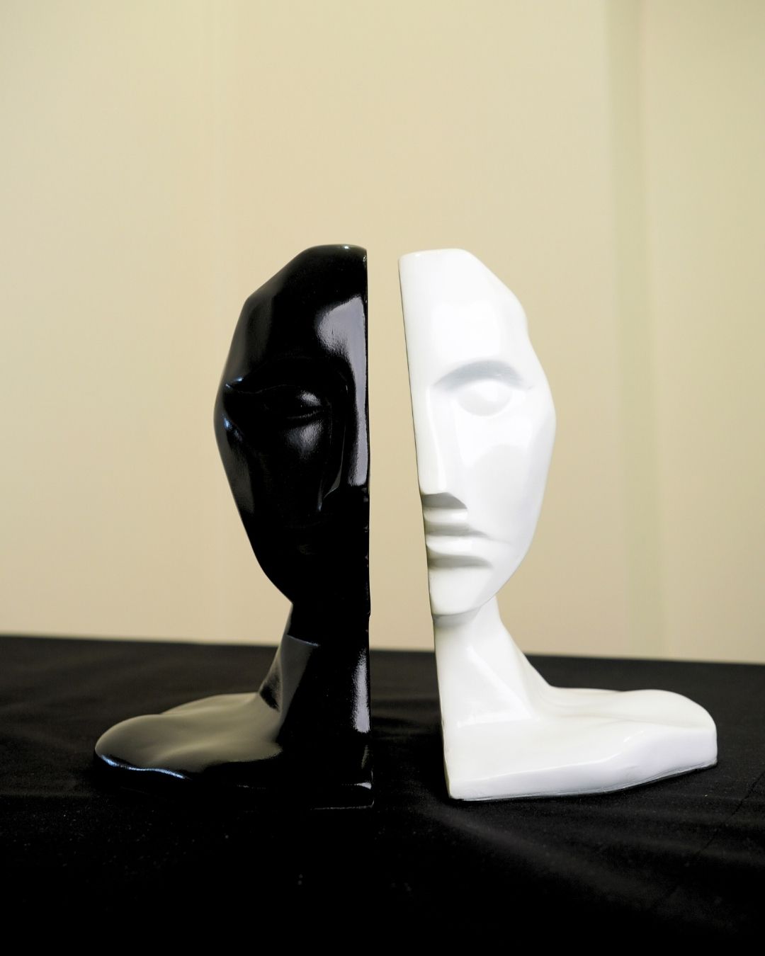 Abstract Human Face Bookends