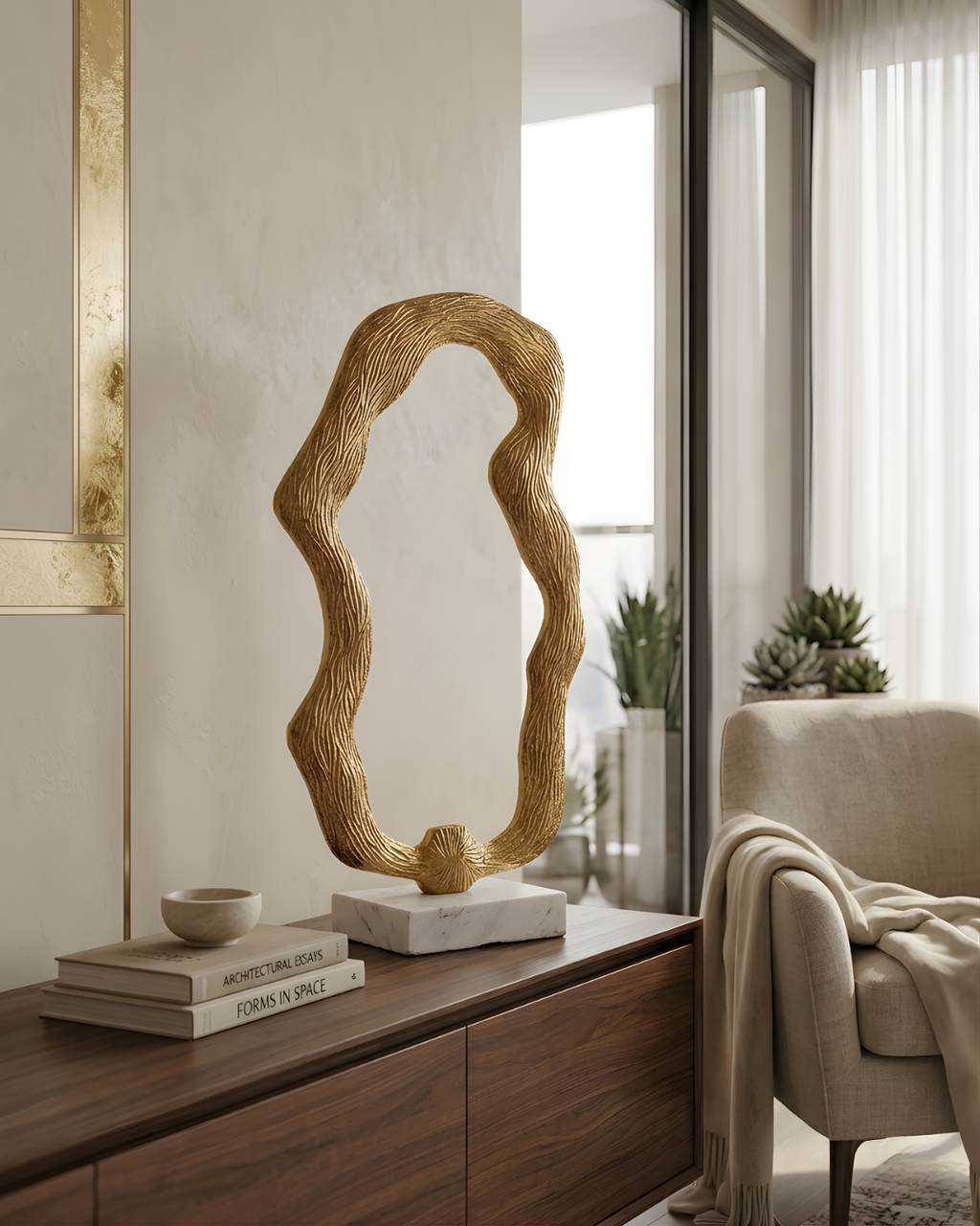 Aurelia Form Metal Sculpture