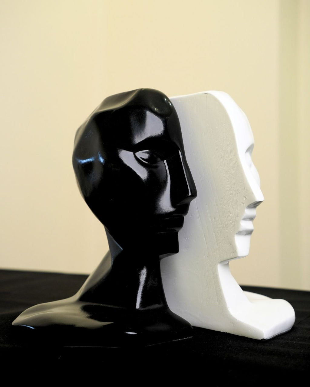 Abstract Human Face Bookends