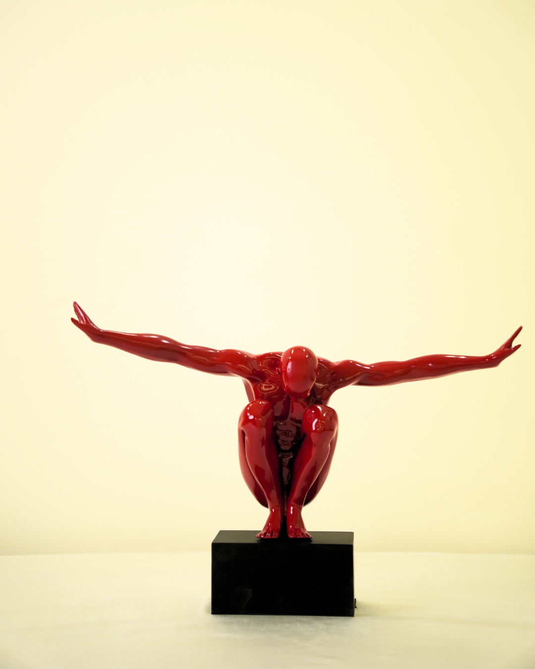 Silent Power in Red Sculptural