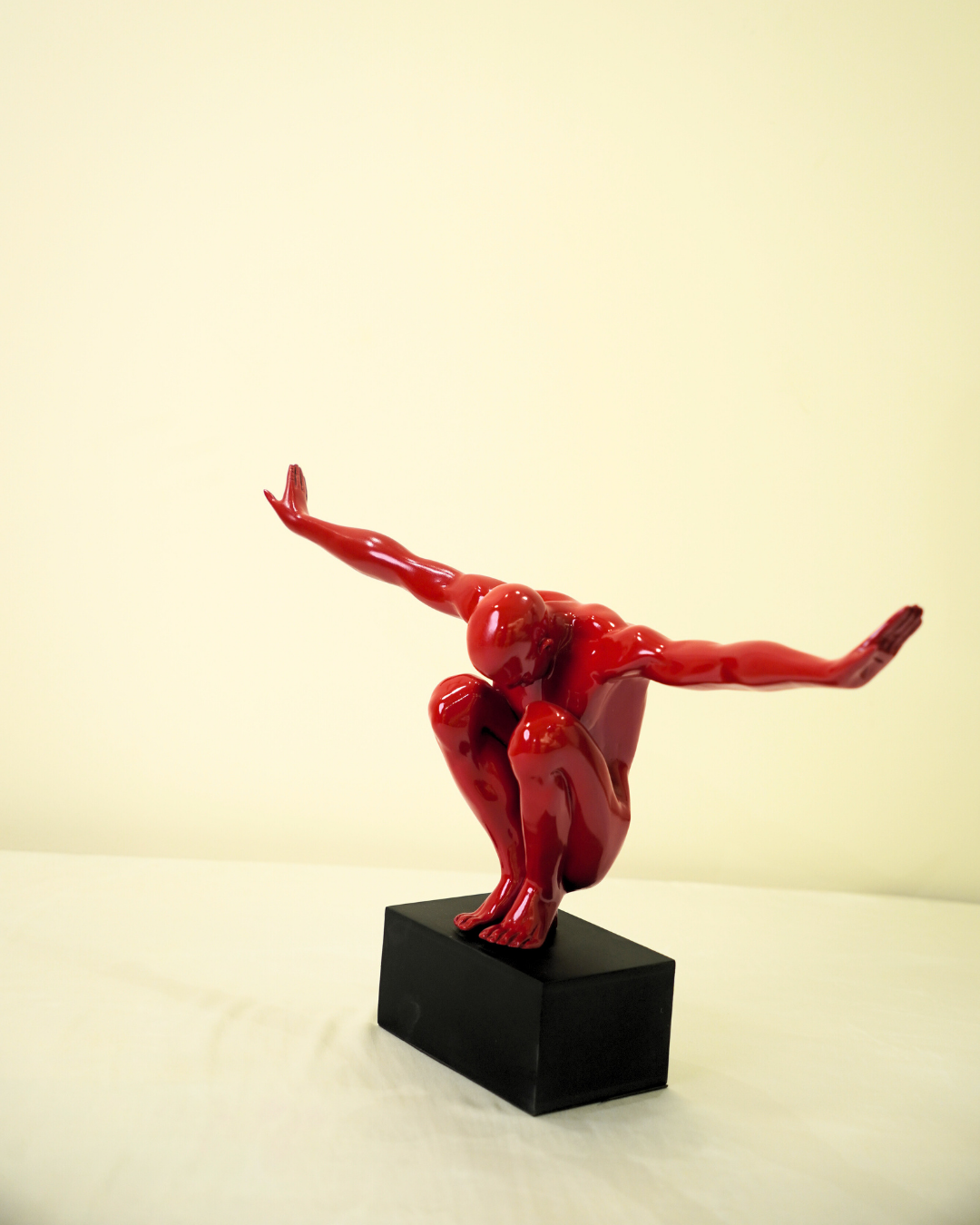 Silent Power in Red Sculptural