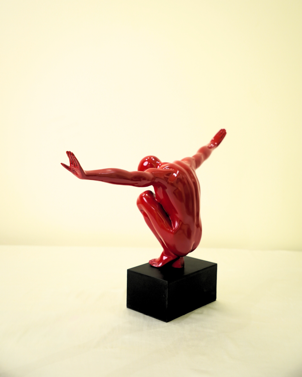 Silent Power in Red Sculptural