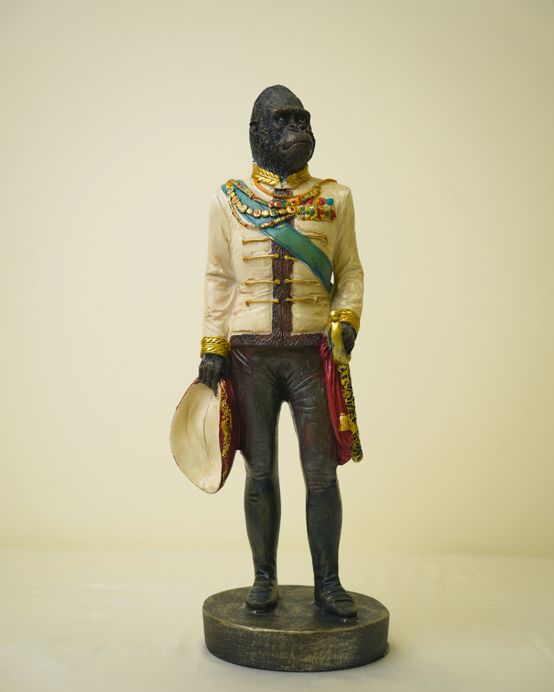 Urban Wilds Suave Silverback - Noble Gorilla Officer Statue