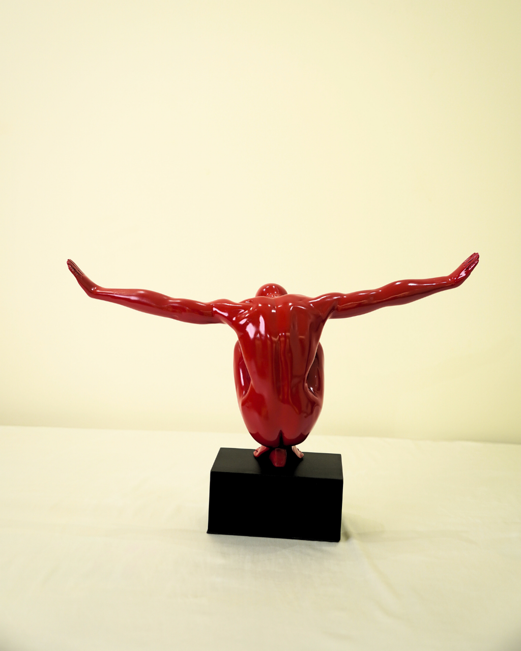 Silent Power in Red Sculptural