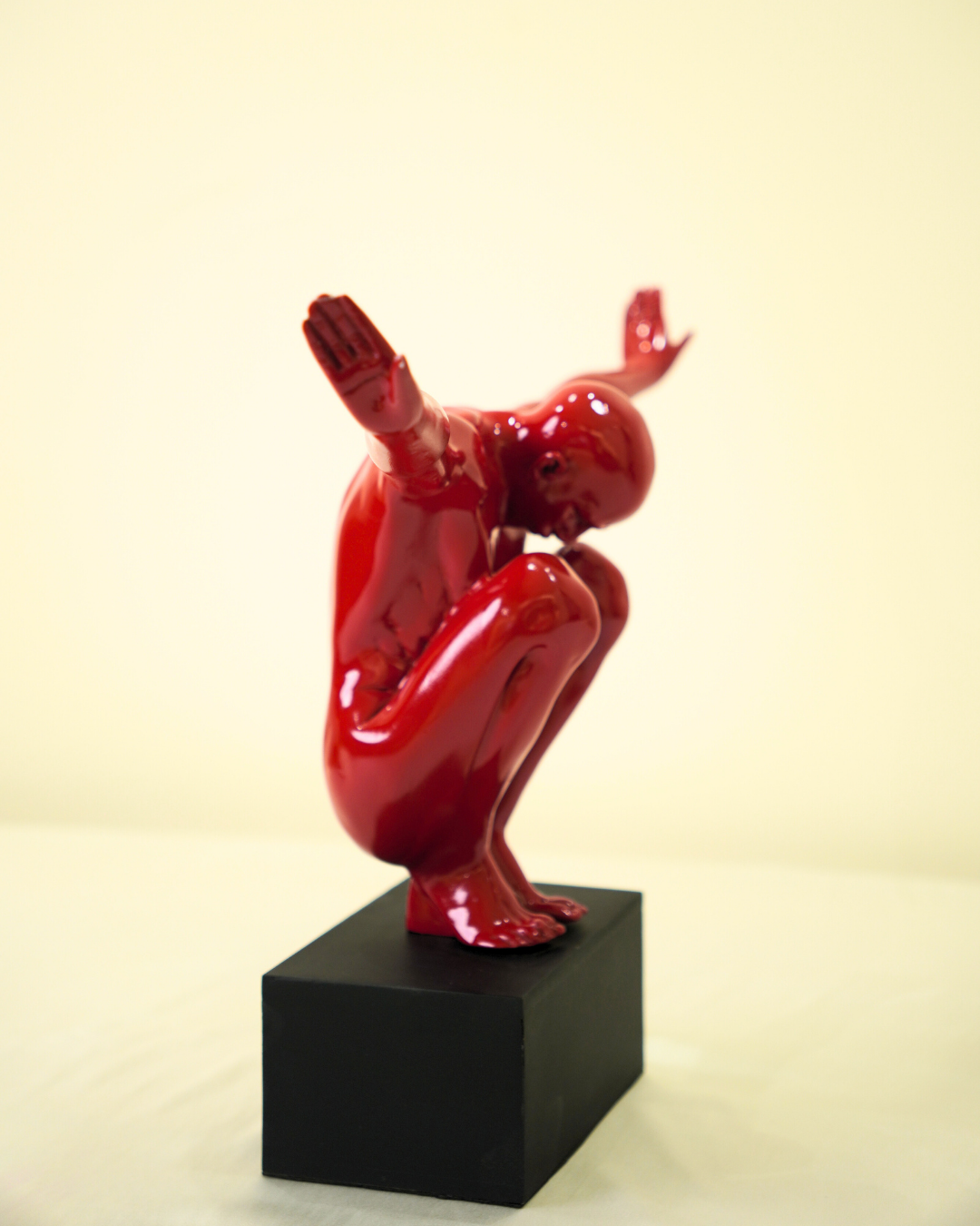 Silent Power in Red Sculptural