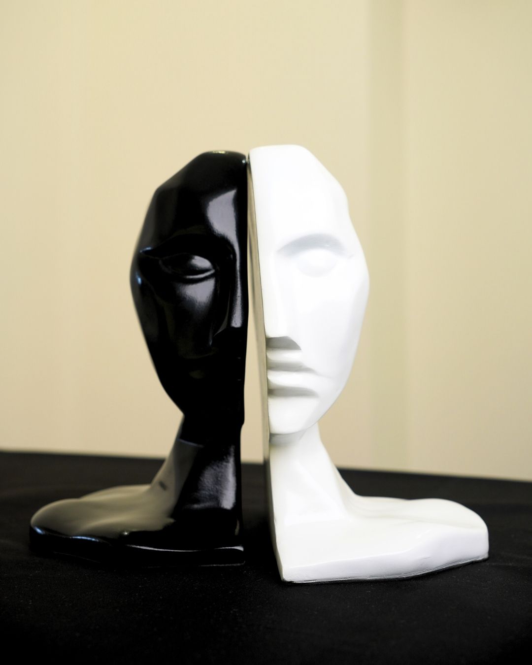 Abstract Human Face Bookends