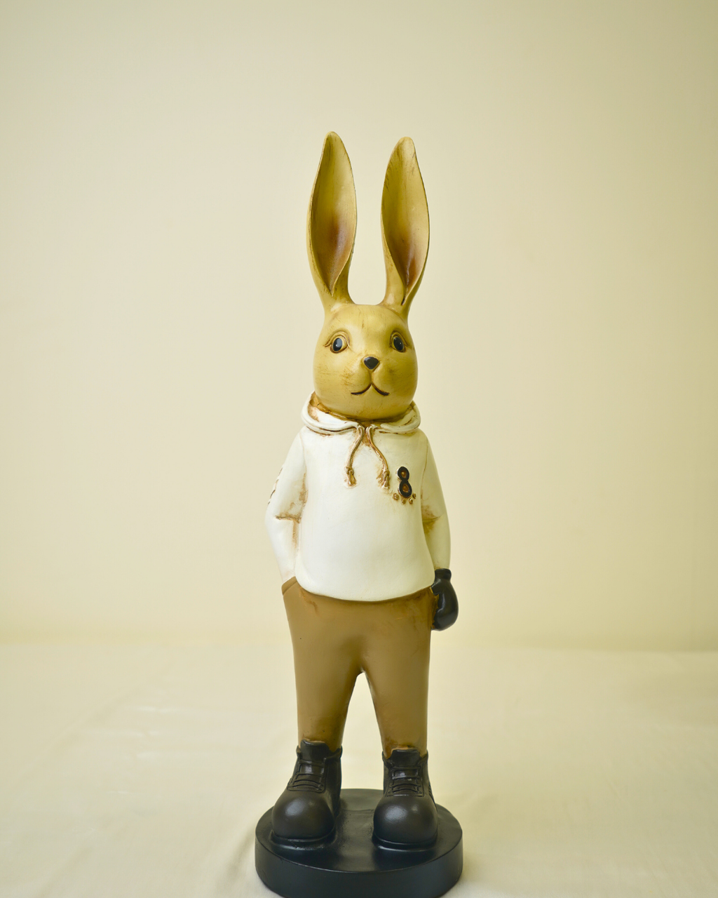 Urban Street Bunny - Large Dapper Rabbit Figurine in Hoodie