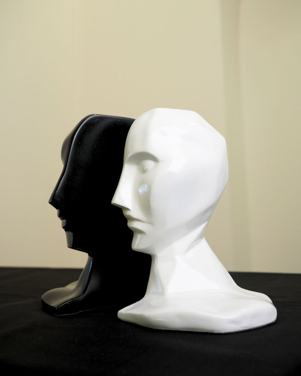 Abstract Human Face Bookends