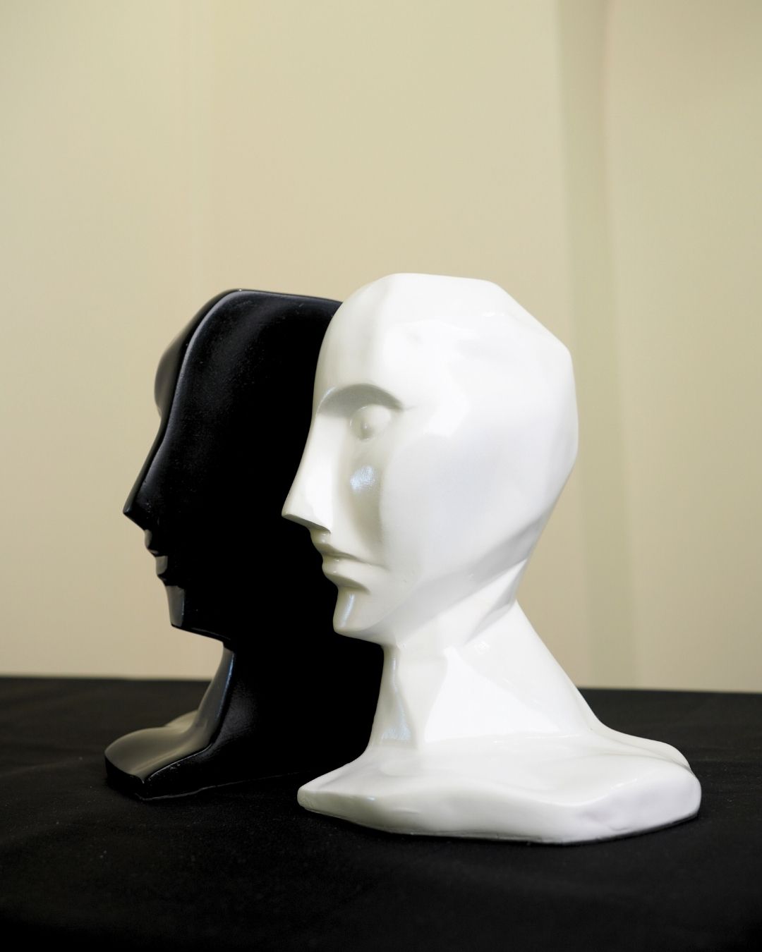 Abstract Human Face Bookends