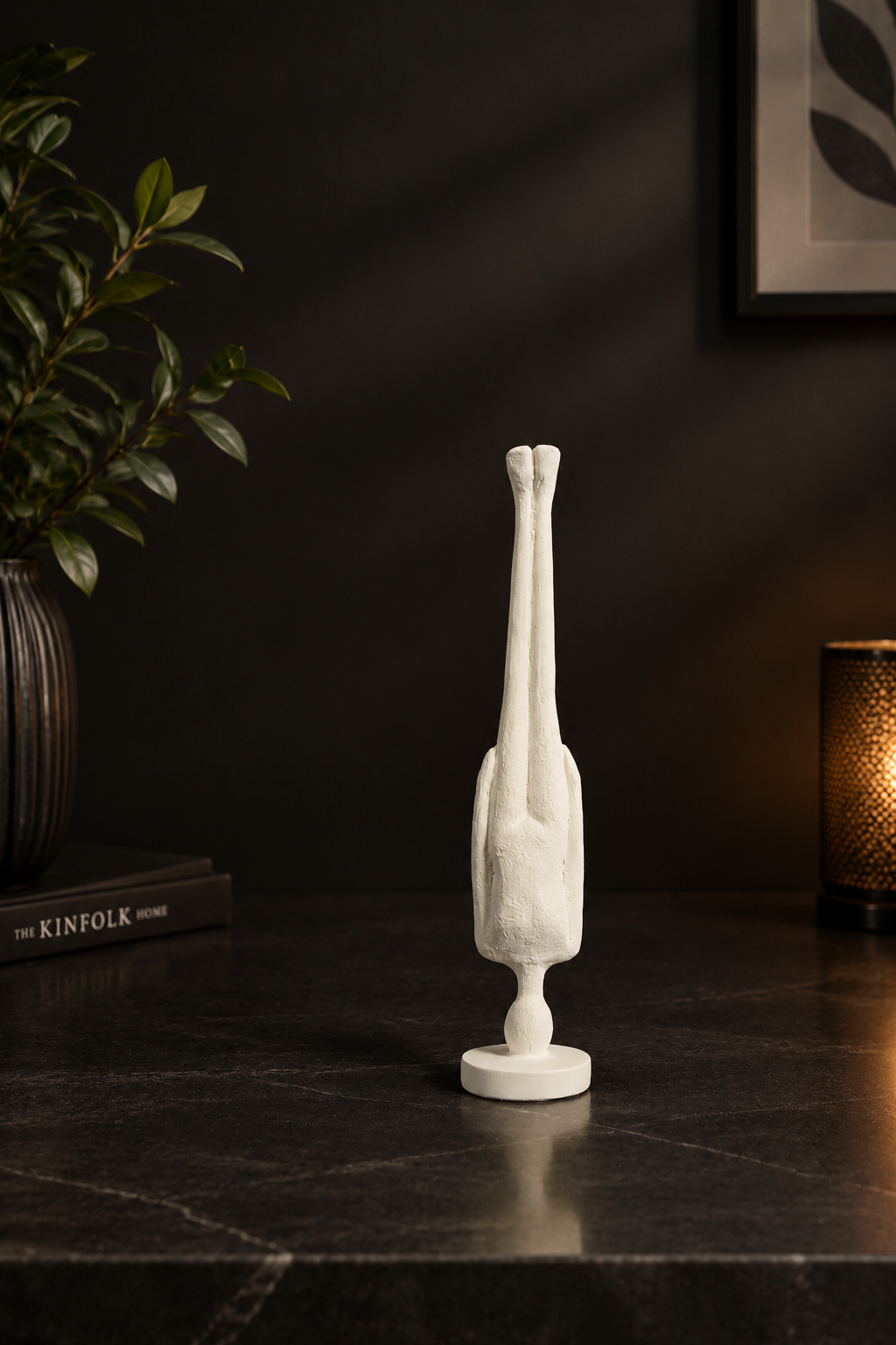 Nordic Minimalist White Standing Figure