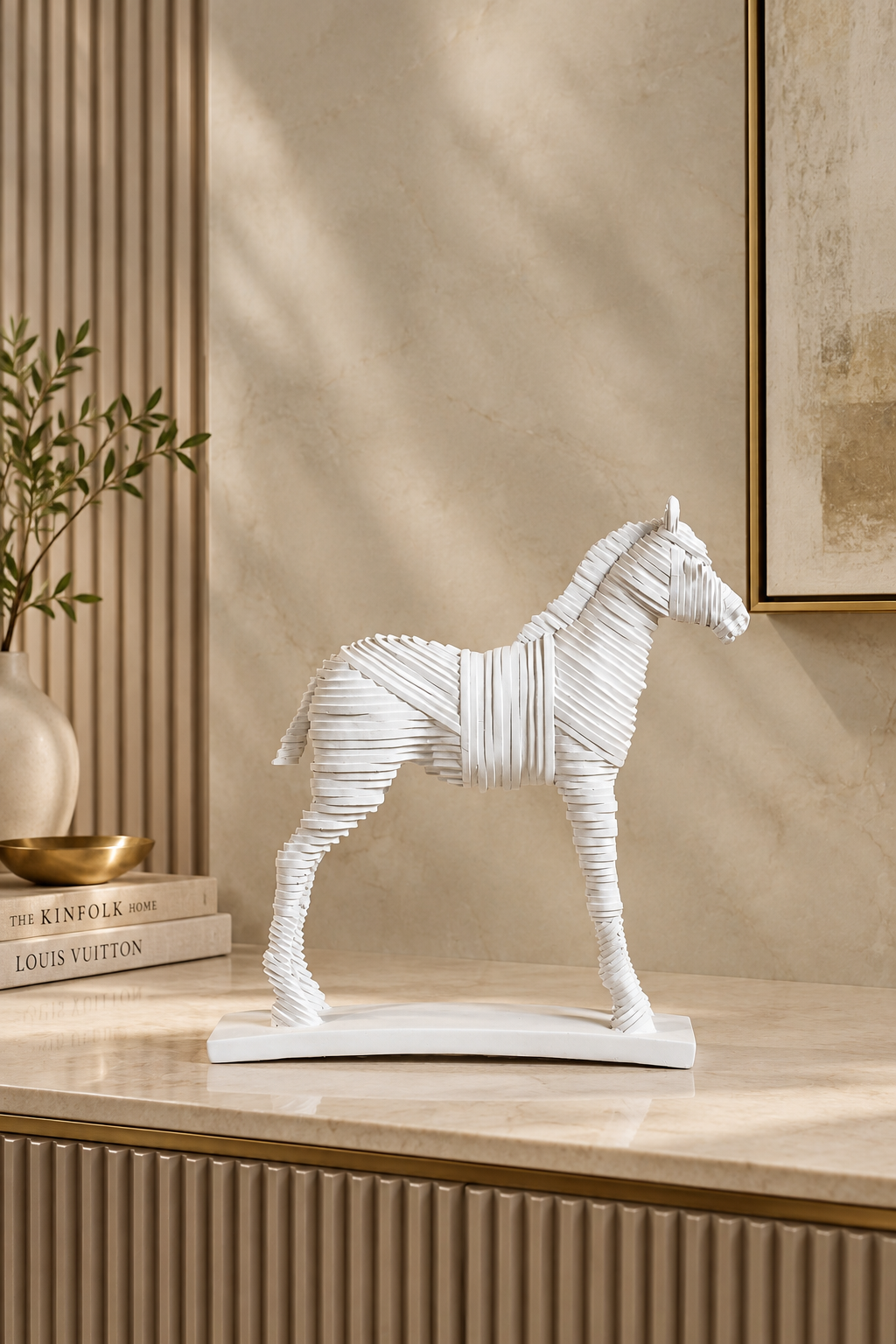 Ivory Stallion Elegance Sculpture