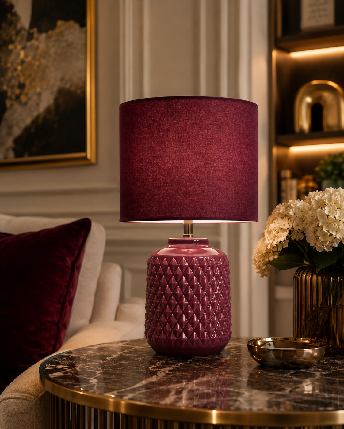 Diamond Weave Table Lamp