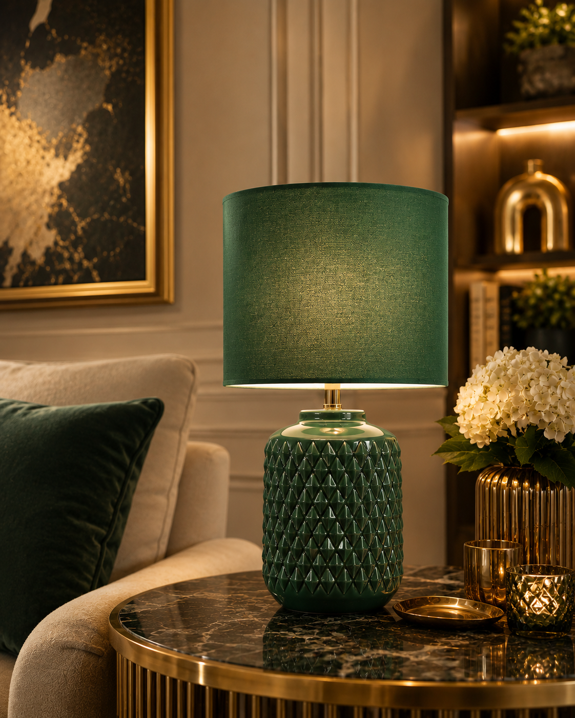 Diamond Weave Table Lamp