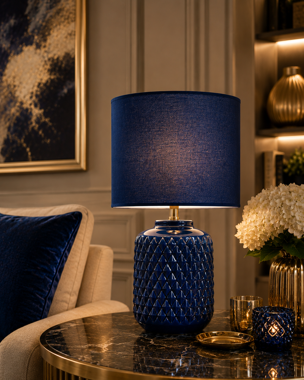 Diamond Weave Table Lamp