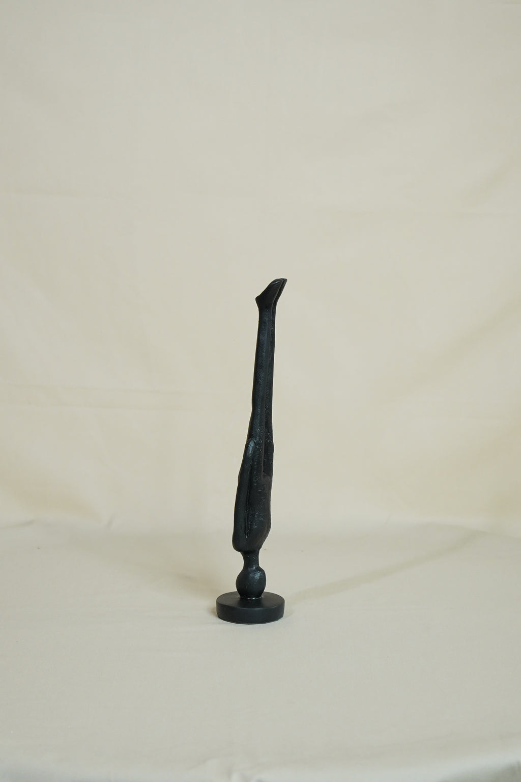 Nordic Minimalist Black Standing Figure