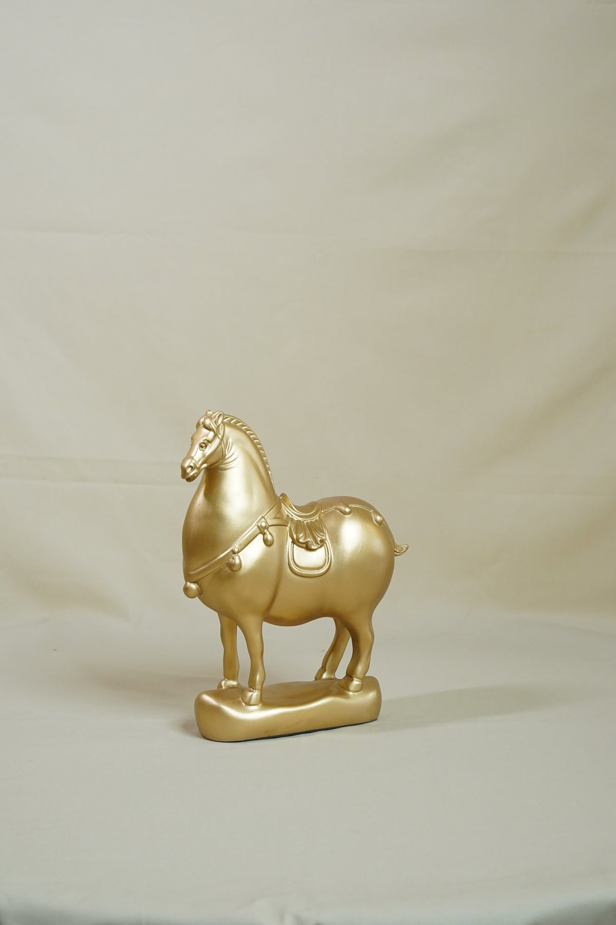 The Regal Golden Horse Statue