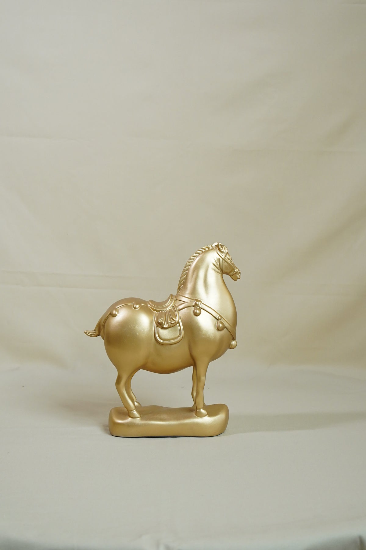 The Regal Golden Horse Statue
