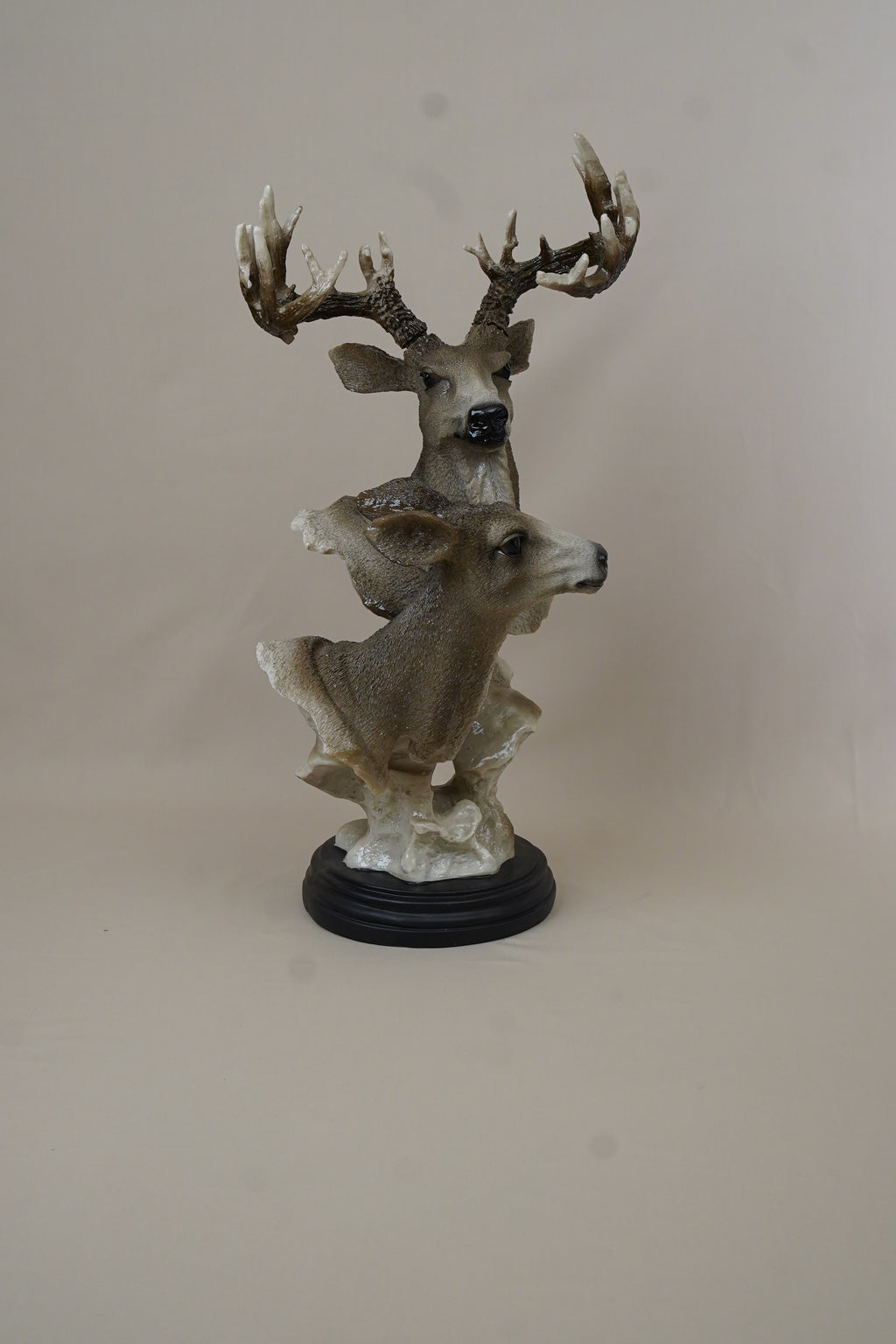 Imperial Deer Duo Decor Statue