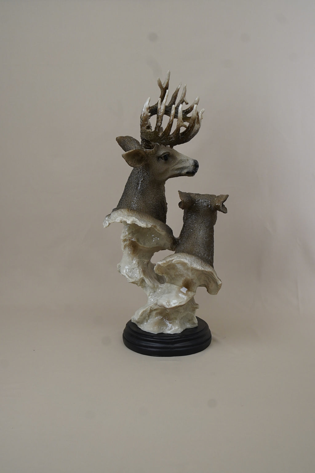 Imperial Deer Duo Decor Statue