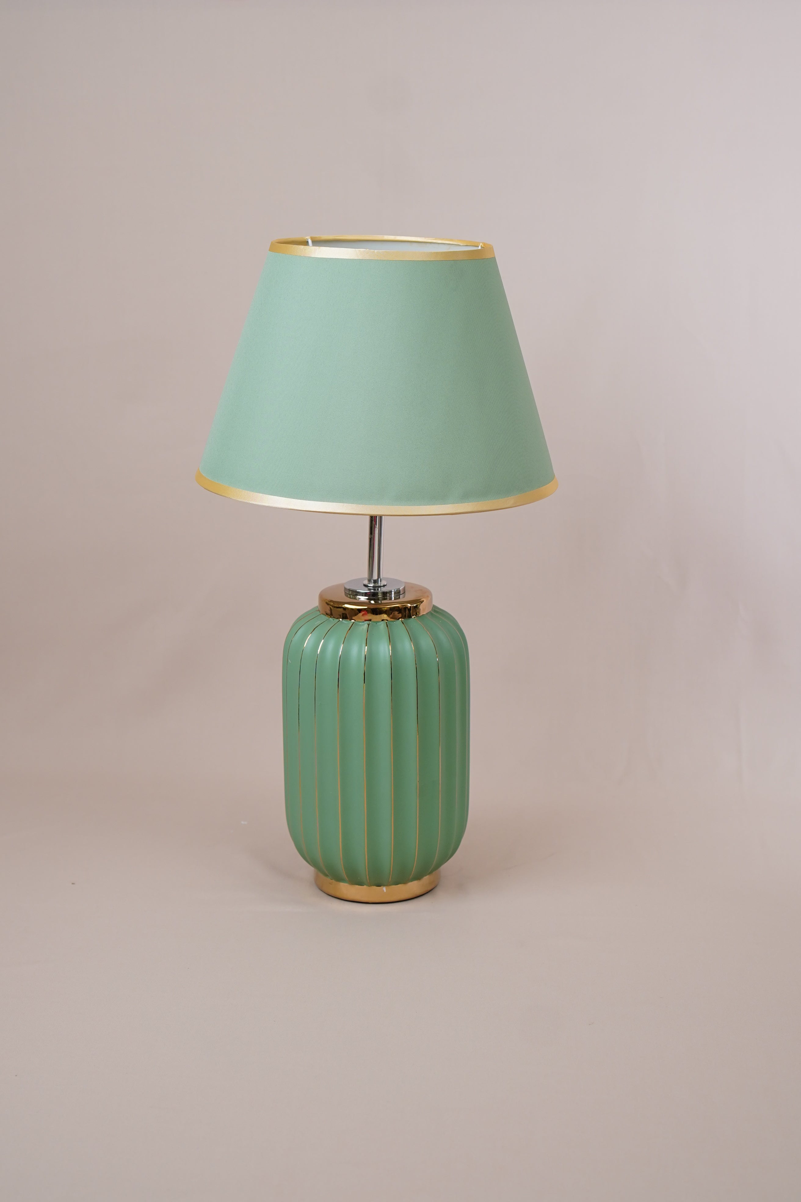 Luna Ribbed Ceramic Table Lamp