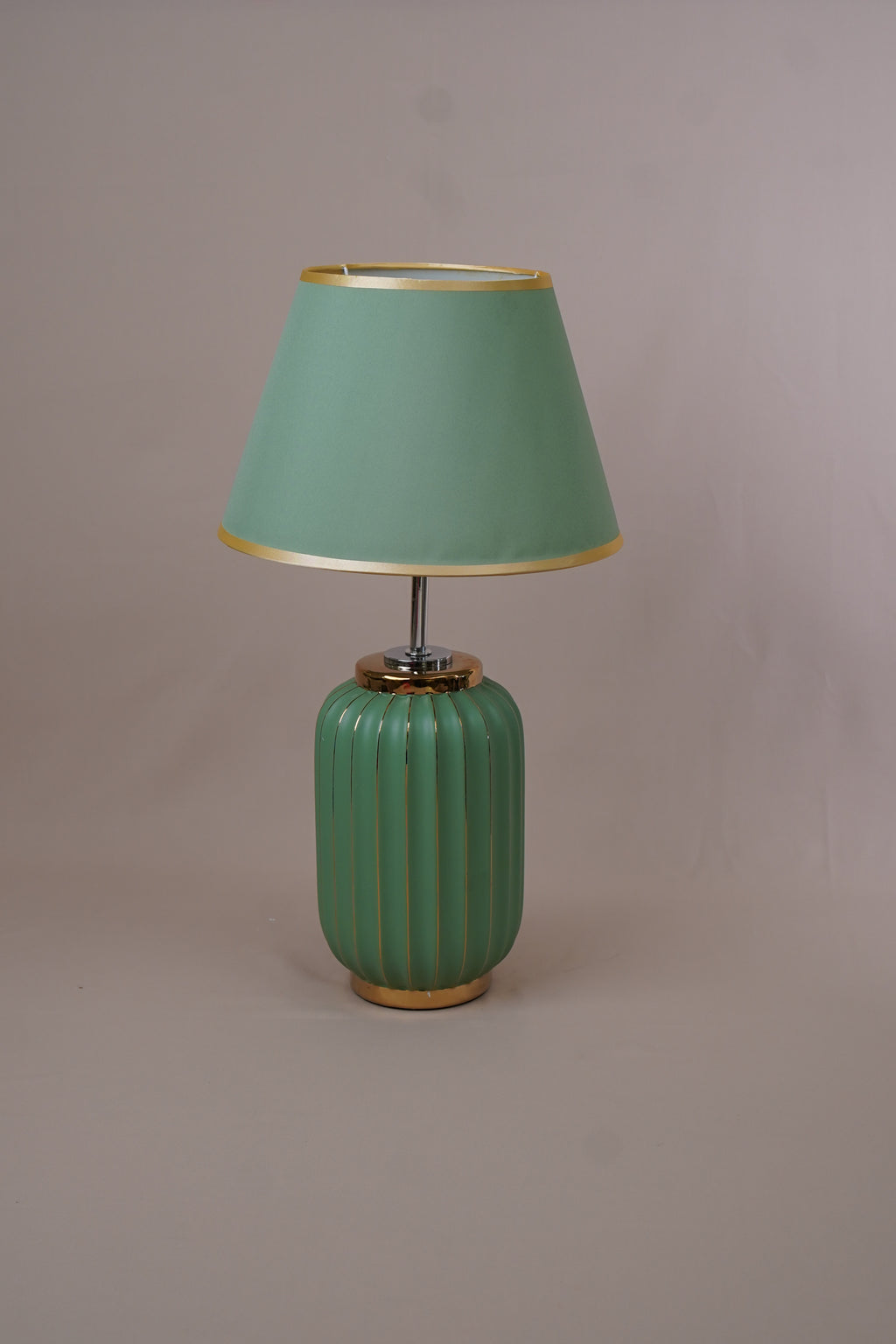 Luna Ribbed Ceramic Table Lamp