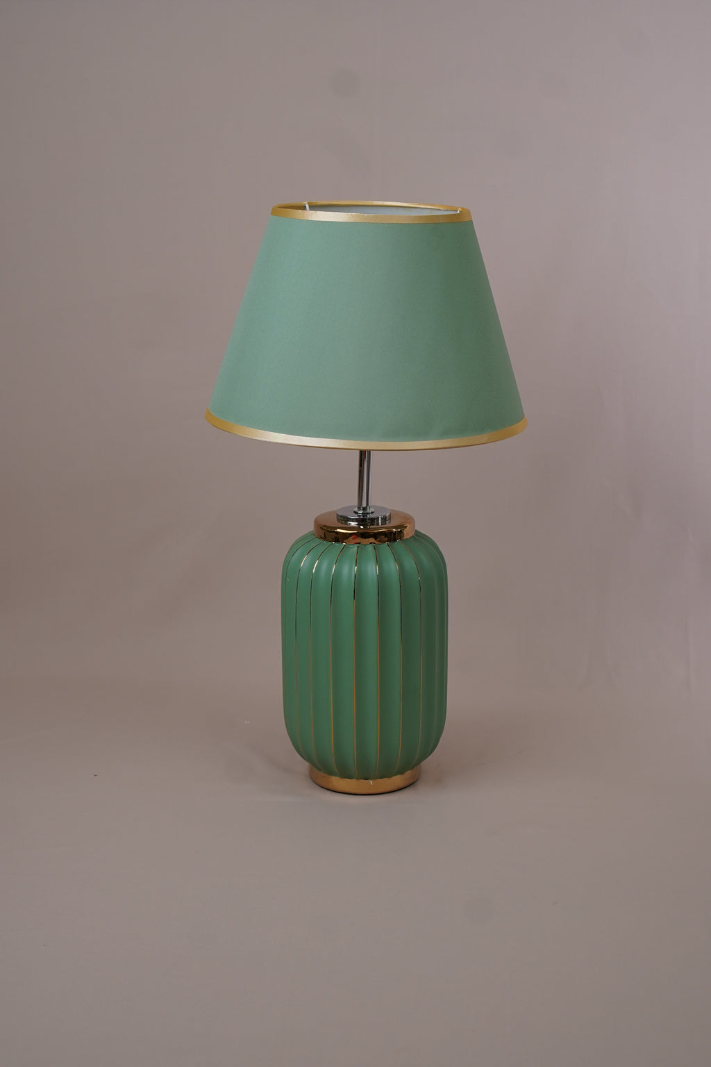 Luna Ribbed Ceramic Table Lamp