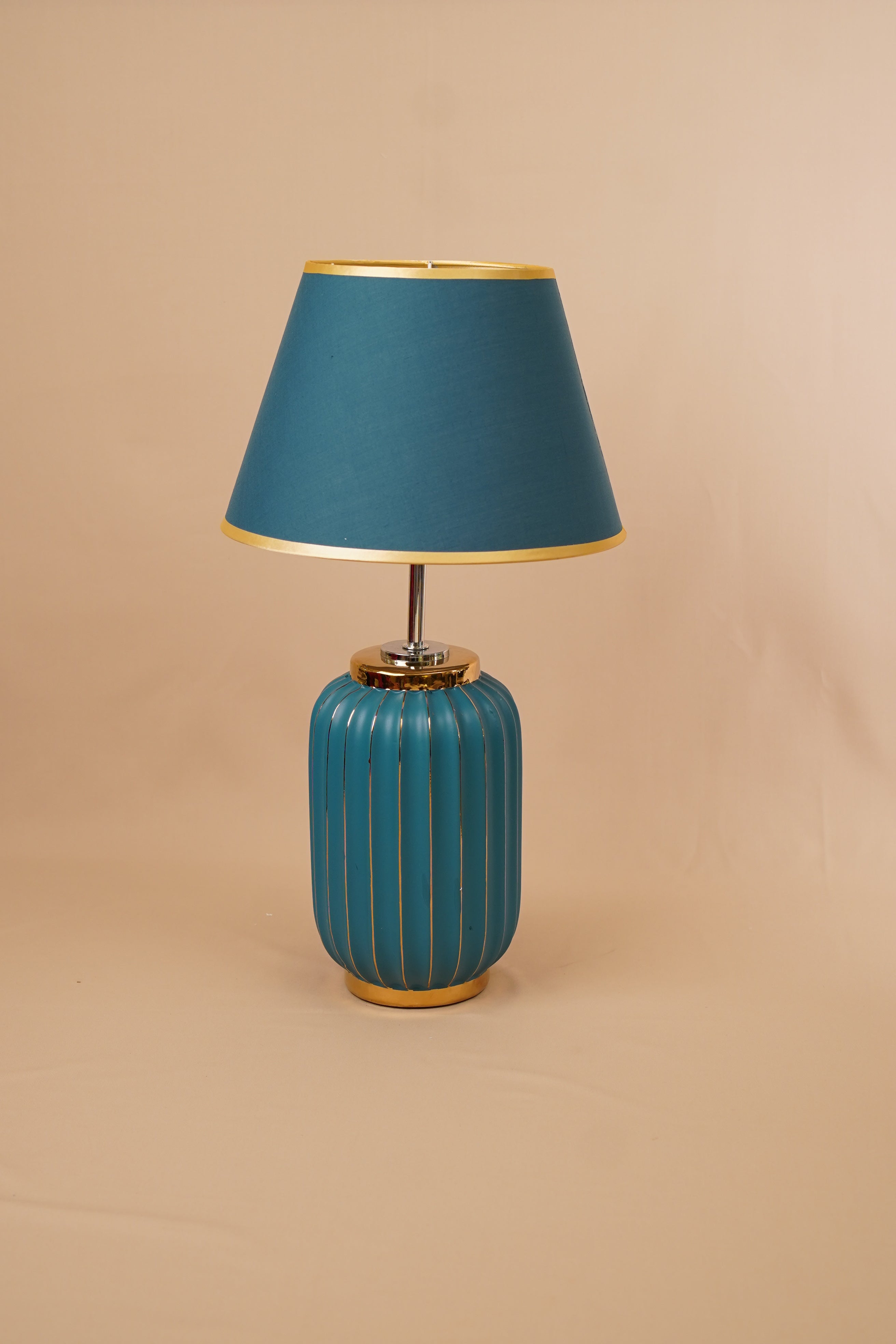 Luna Ribbed Ceramic Table Lamp