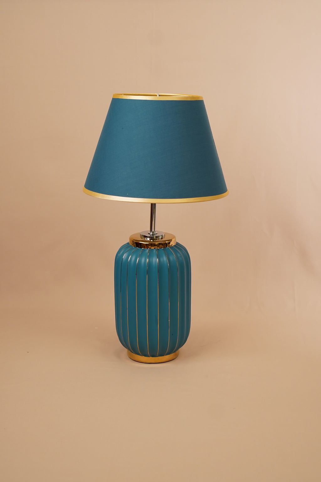 Luna Ribbed Ceramic Table Lamp