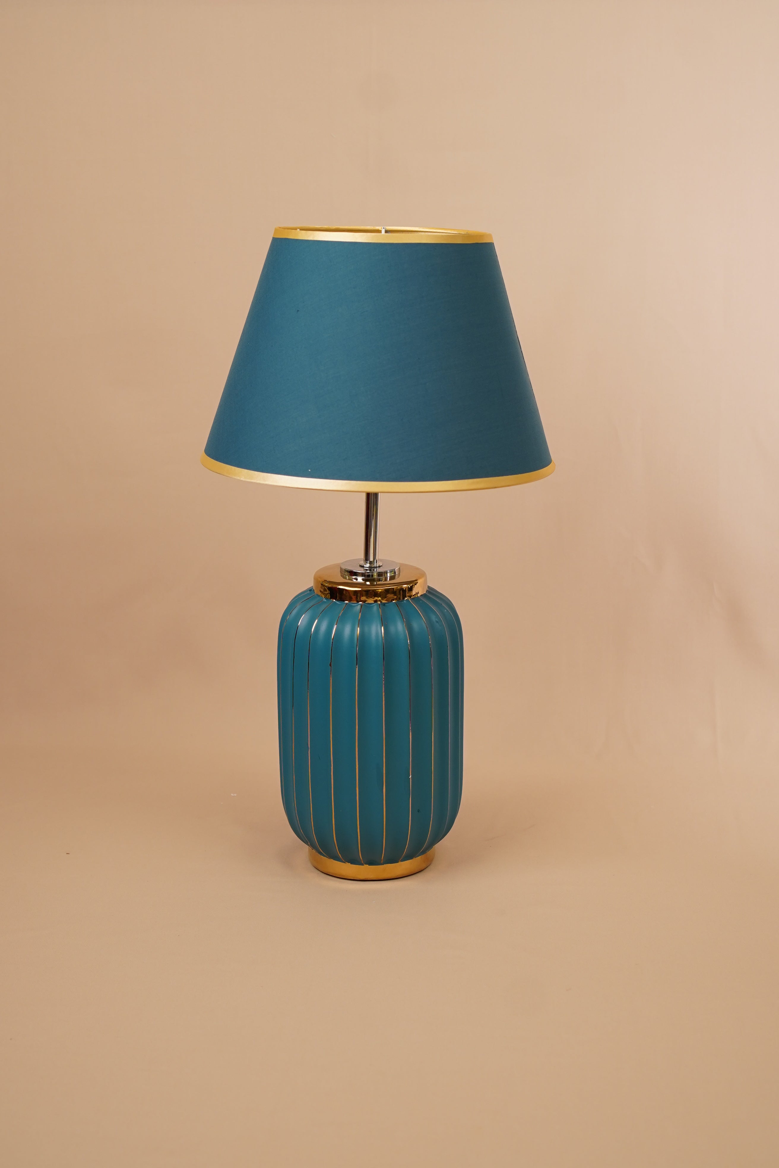 Luna Ribbed Ceramic Table Lamp