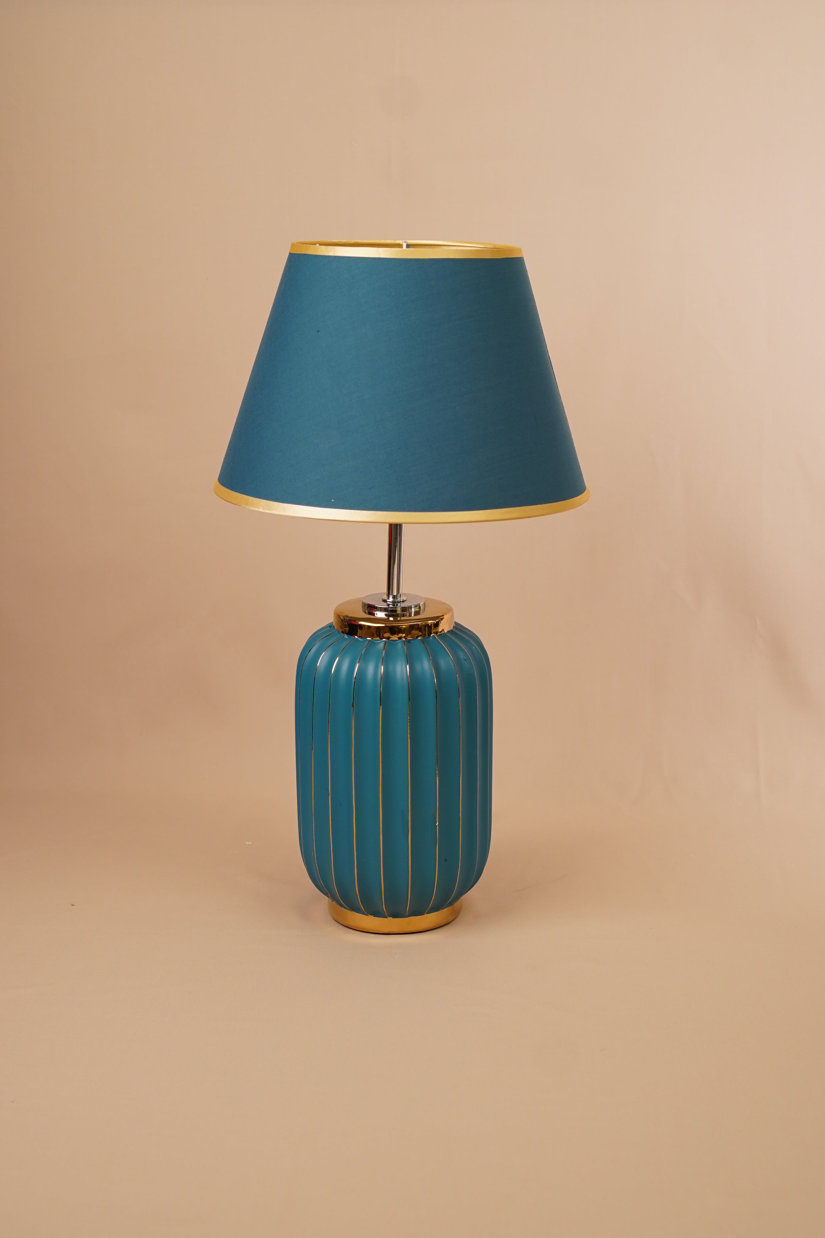 Luna Ribbed Ceramic Table Lamp