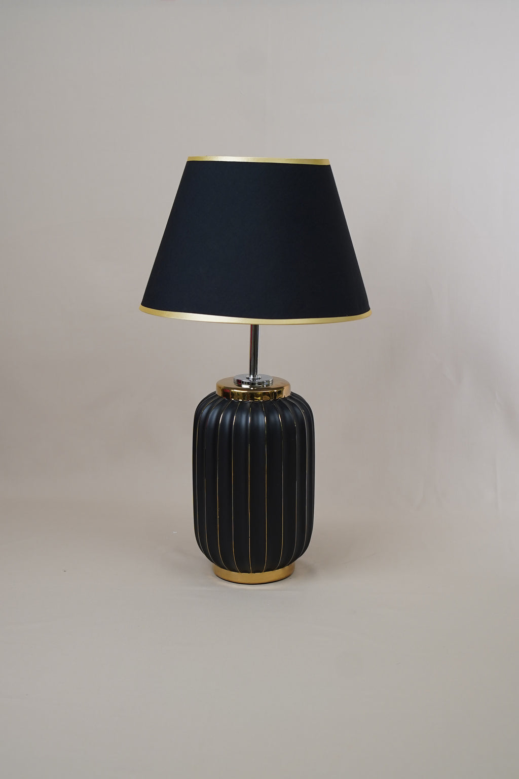 Luna Ribbed Ceramic Table Lamp