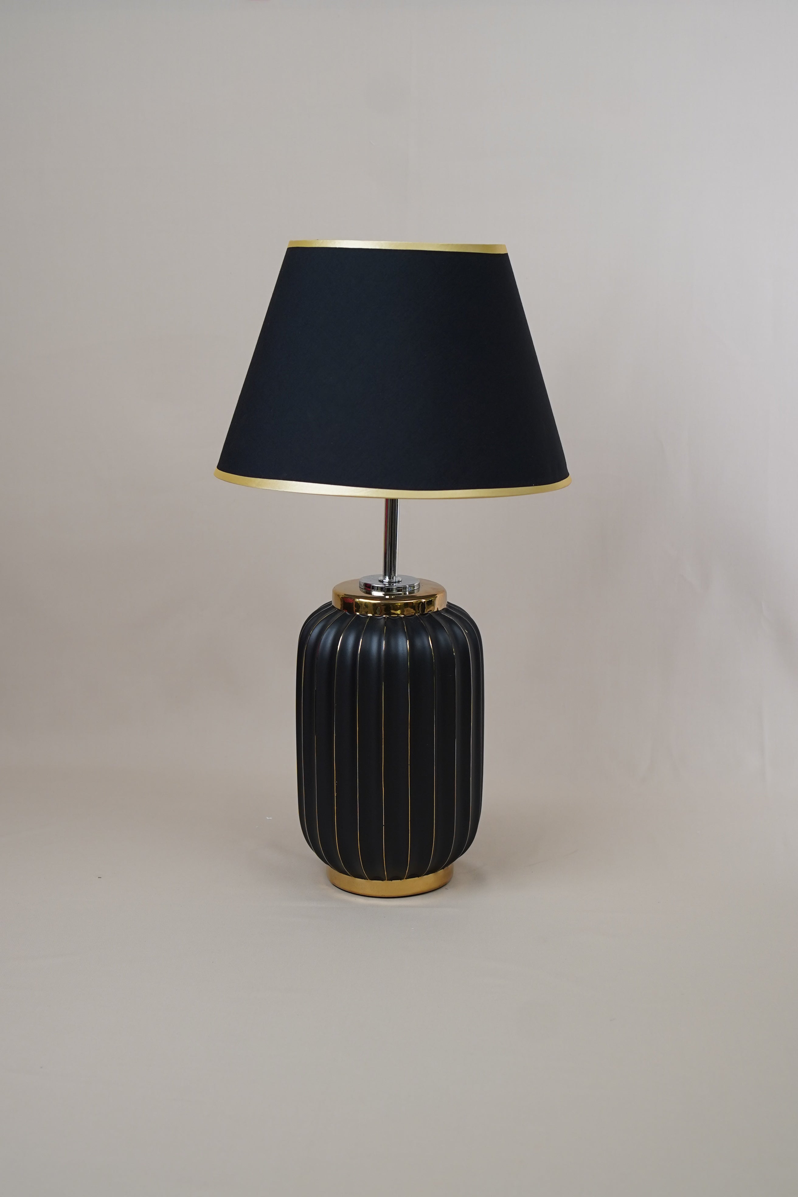 Luna Ribbed Ceramic Table Lamp